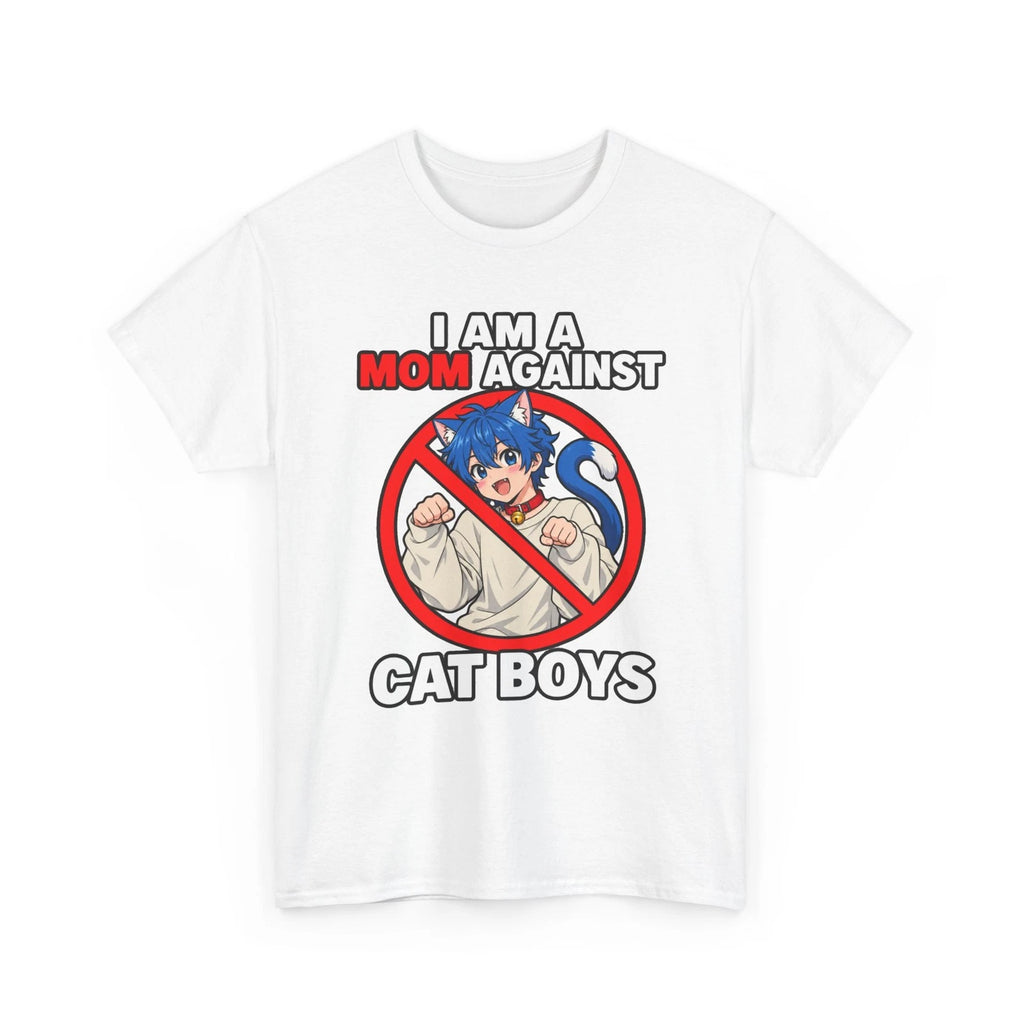 I Am A Mom Against Cat Boys T-Shirt | Anime Anti Catboy Design
