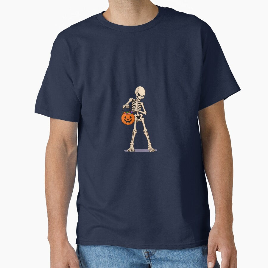Cute Skeleton Halloween – Spooky Skeleton Trick-or-Treat Design by GPCdigitalart