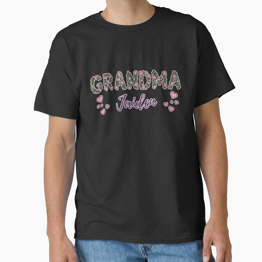 Custom Grandma Jaiden Design – Personalized Grandmother Gift by PriyaMagic