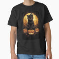 Black Cat Jack O Lantern Halloween by MojaveTradePost