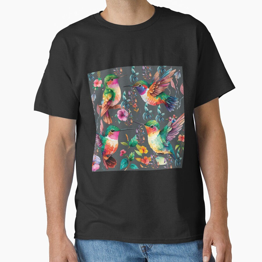 HUMMINGBIRD ON DARK GRAY by ORIGENcreate