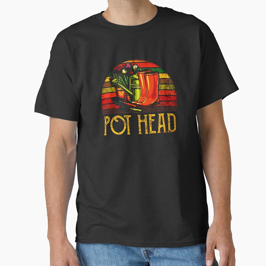 Retro Vintage Sun Pot Head Gardening by mosescdr5