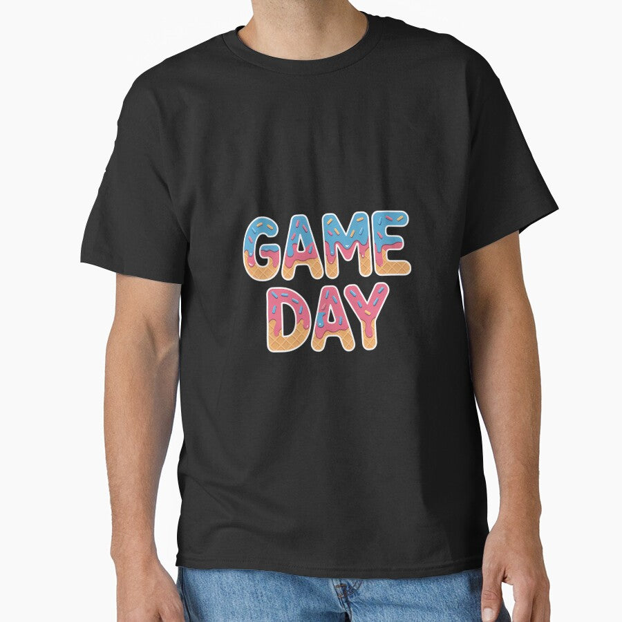 Game Day Pink Blue Ice Cream Sports Sublimation by FaithAbbott
