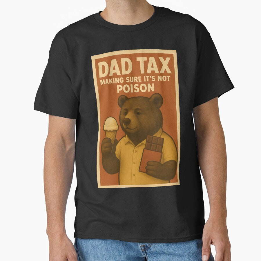 Dad Tax - Retro Vintage Bear by VVoodpecker Design