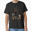 Retro Film Cat Gothic Folk Illustration Halloween by RoyesButler