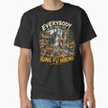 Funny Family Hiking Shirt | Everybody In My Family Was Kung Fu Hiking by EverclearDesign