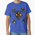 Dark Gothic Bat-Creature Halloween Seamless Pattern by TheGaliyaStudio