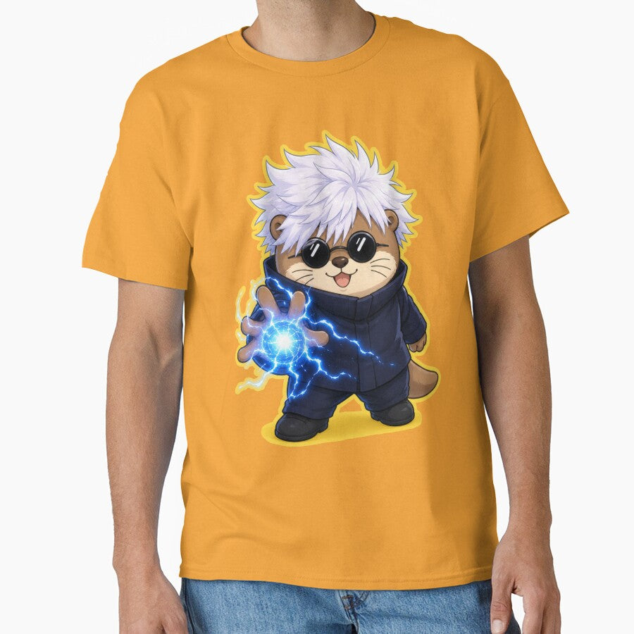 Cute Anime Sorcerer Otter with Energy Orb Kawaii Cartoon by ArtFazza