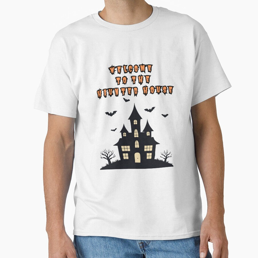 Welcome to the Haunted House Spooky Halloween Graphic by StudioBhavna