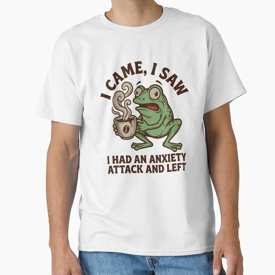 I Came I Saw Anxiety Attack Frog by Haroon_al_khatt