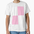 Quarters - White and Cotton Candy Pink by JustPatterns2 Unisex