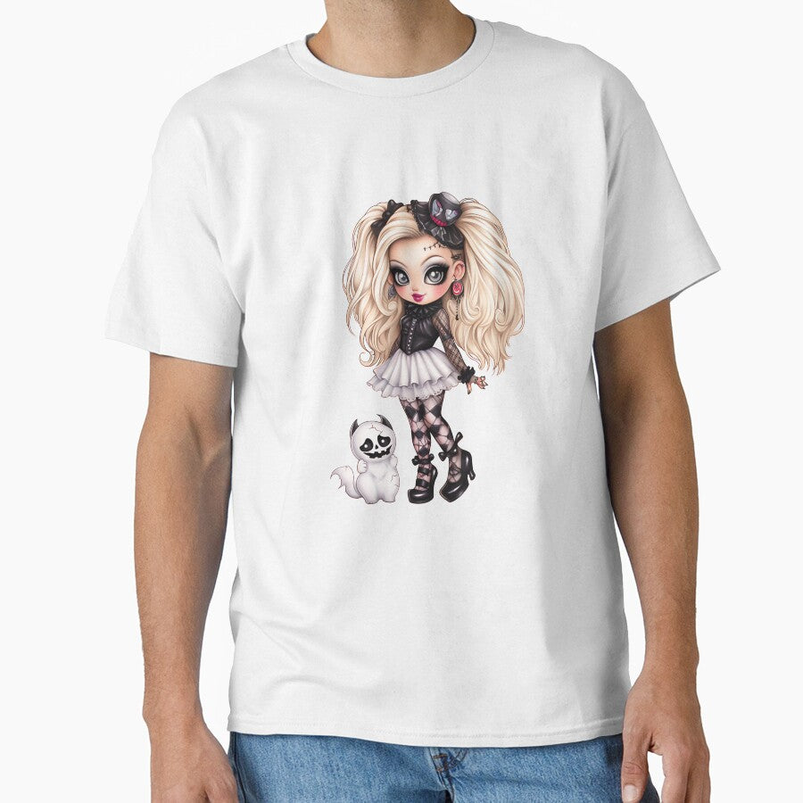 Halloween Cute Little Girl Sublimation Graphic by Eiwaprints