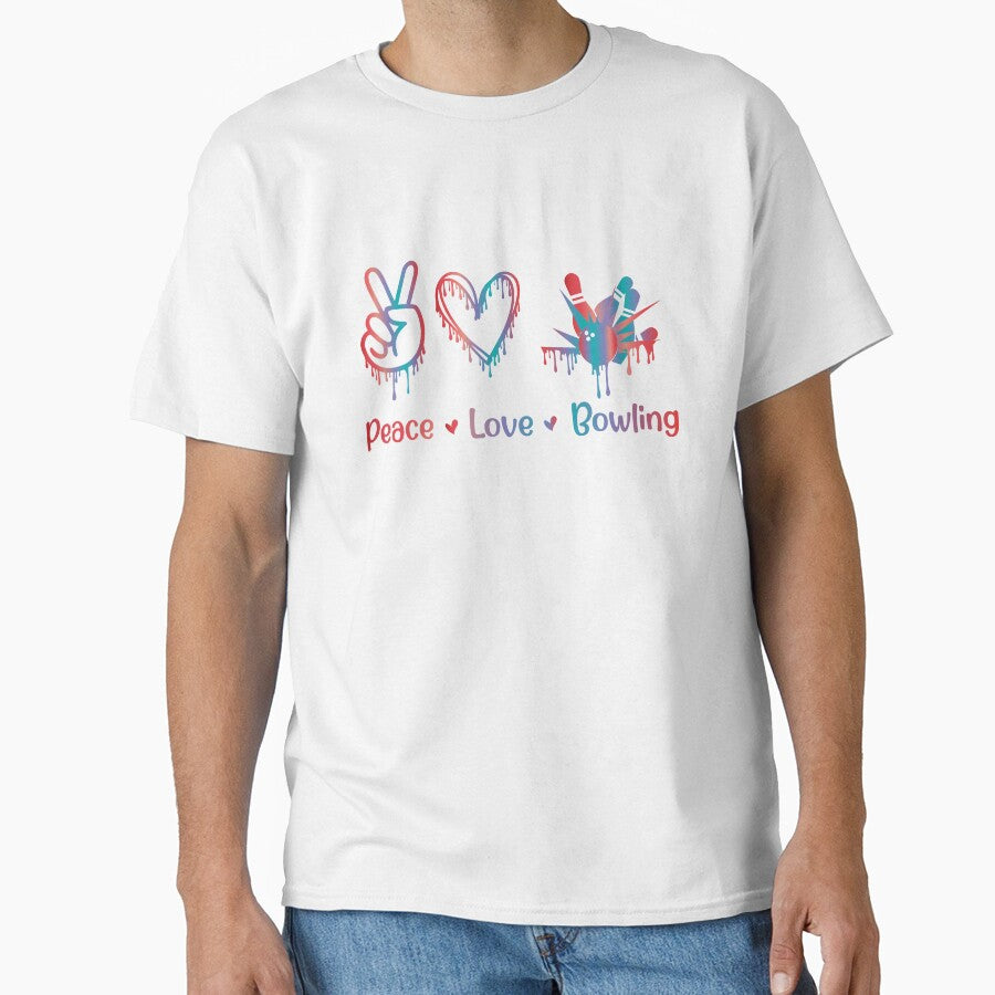 Peace Love Bowling Sublimation by Fislux