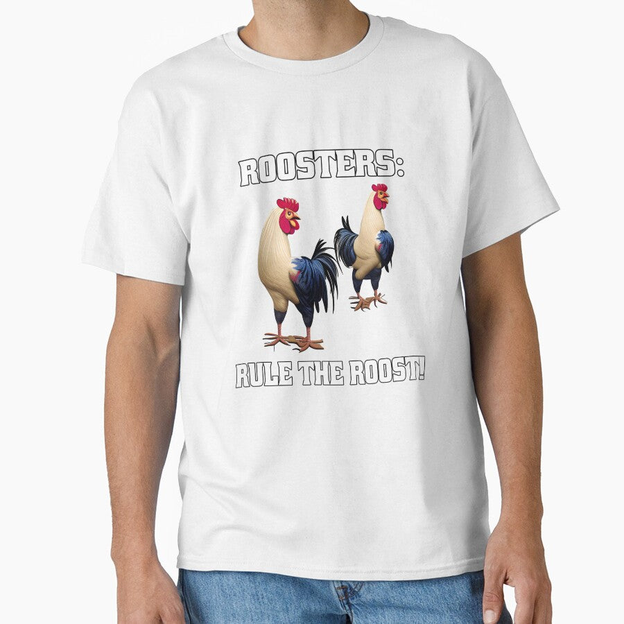 Funny Chicken Farmer Humor Roosters: Rule The Roost by fantasticdesign Unisex