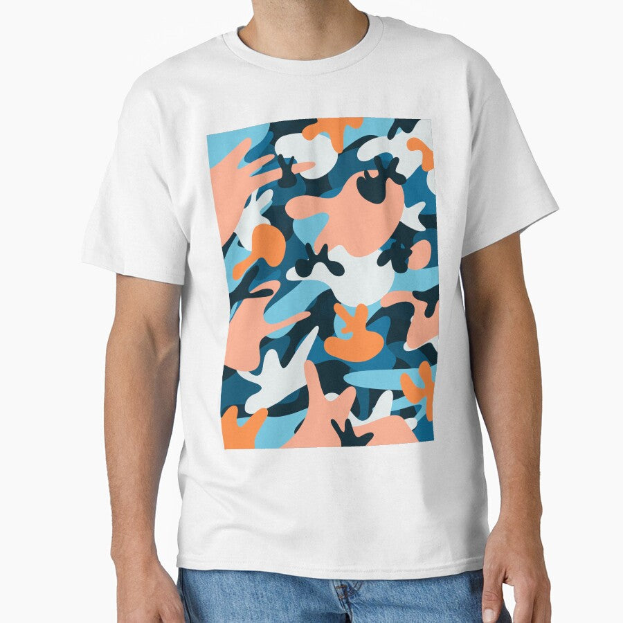 Blue Orange Camouflage by FriendsList