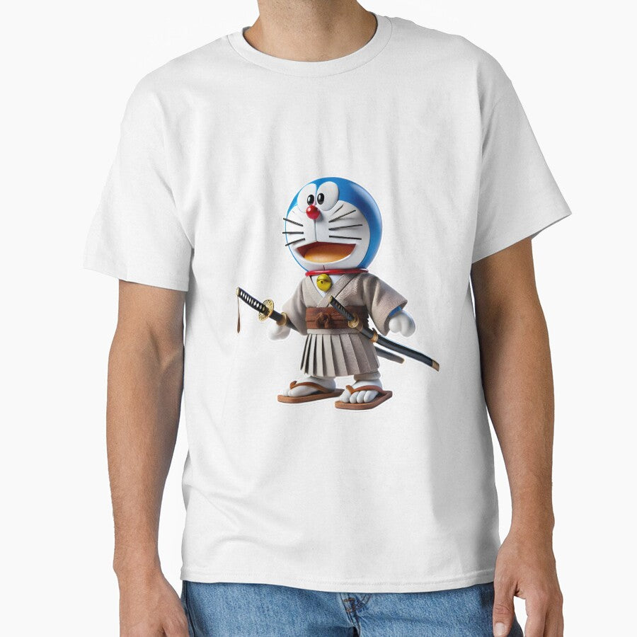 3D Doraemon Samurai Avatar Printable Digital Clipart | Sublimation by mystic-brushes