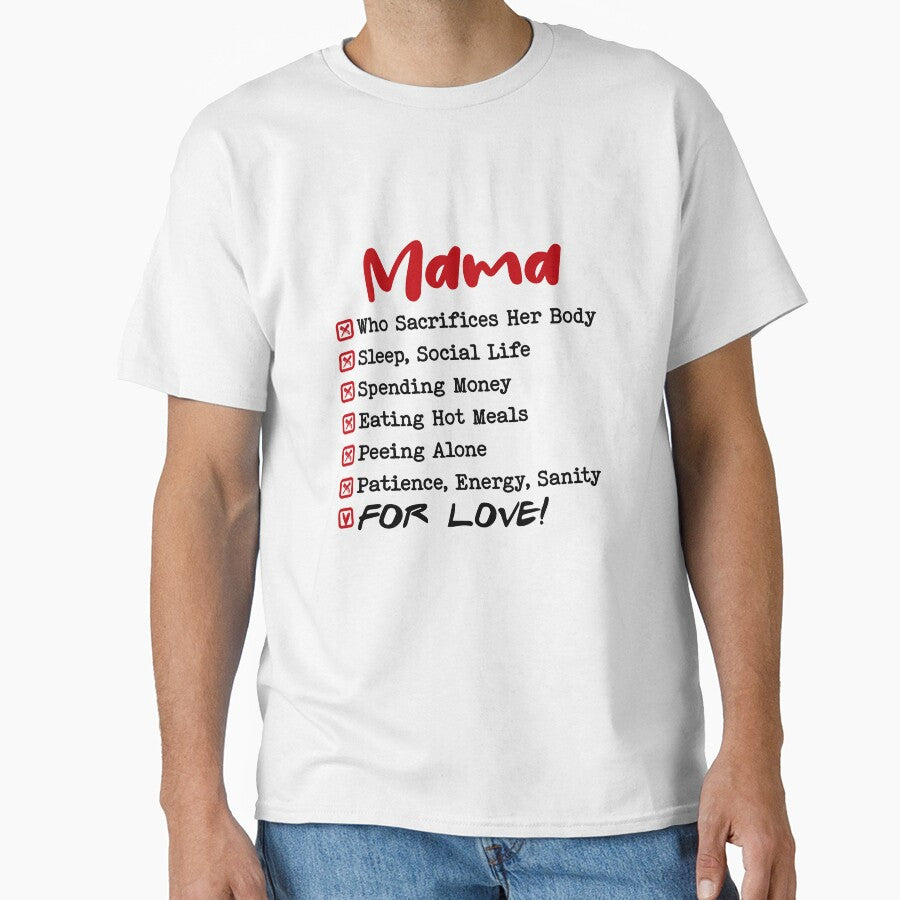 Mom Who Sacrifies Everything For Love Mothers Day Birthday Funny Mom by EasyPrintGift