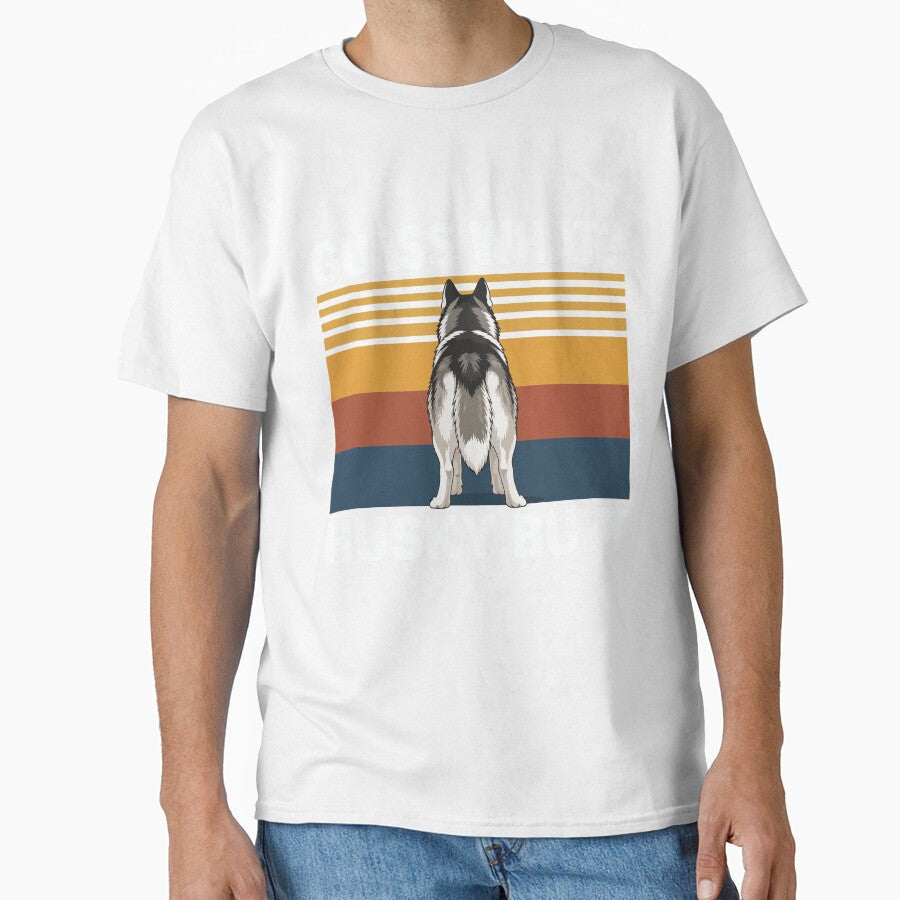 Guess What Husky Butt Funny Husky Dog Lover Gift Cute Fluffy Dog Humor by kiralynstration Unisex