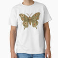 Vintage Floral Moth – Rustic Wings with Botanical Blossoms by Zee's Whimsical Wonders