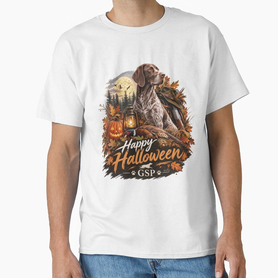 Halloween Hunting GSP – German Shorthaired Pointer by TammyHunterArt