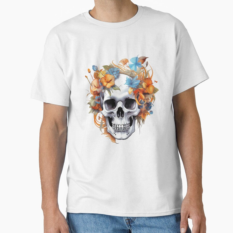 Skull and Wild Flowers #2 by CoutureCrypt