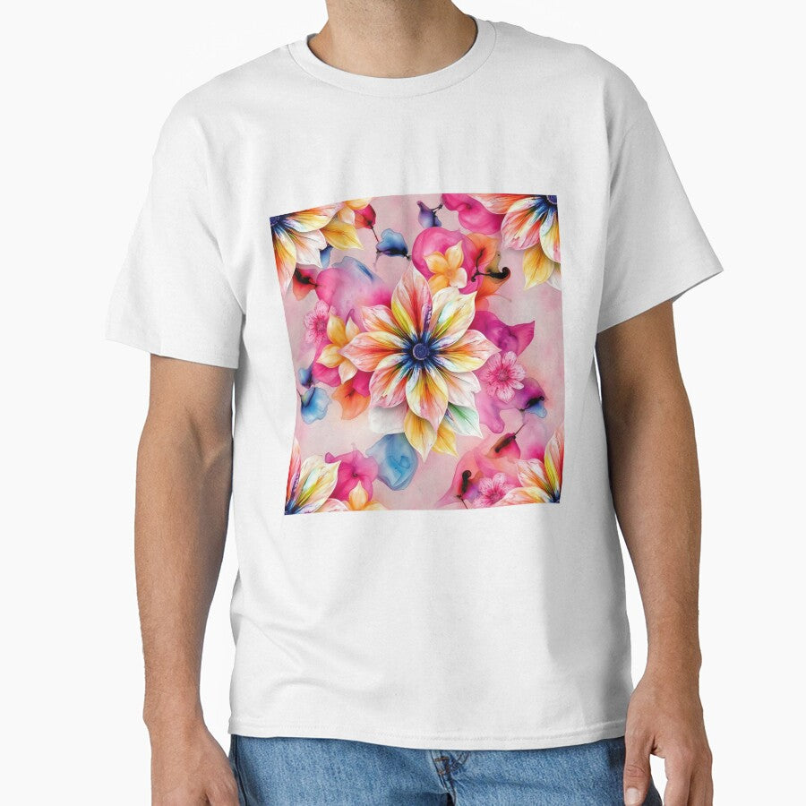 Abstract Watercolor Floral Pattern for Unique Home Decor and Apparel | T-Shirts, Mugs & Stickers, Phone Cases by TheGaliyaStudio