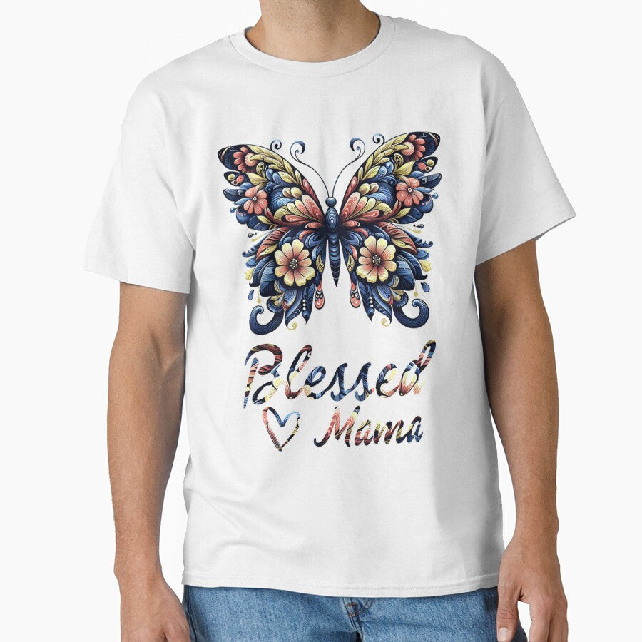 Blessed Mama Mother's Day Butterfly by Echonn