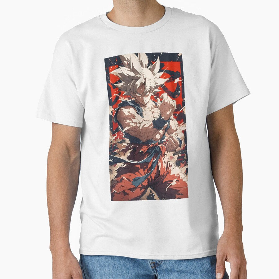 White Flame Battle Ascension – Anime Warrior Power Art by Dyan4 Unisex