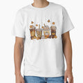 Fall Coffee Drink Pumpkin Autumn leaves Tshirt Phone cover by KreativKulture