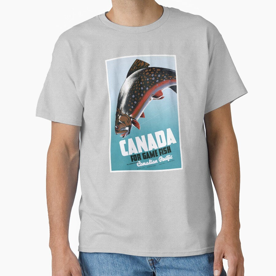 1942 CANADA For Game Fish Travel Poster by retrographics Unisex