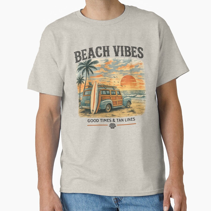 Beach Vibes Vintage Surf Van by ArcadiaSilence