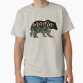 Mama Bear with Wildflowers Hand Lettered Illustration by DoubleBrush
