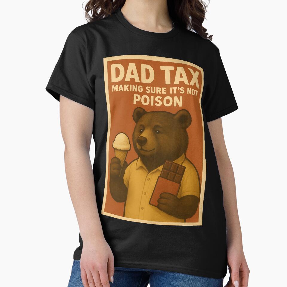 Dad Tax - Retro Vintage Bear by VVoodpecker Design
