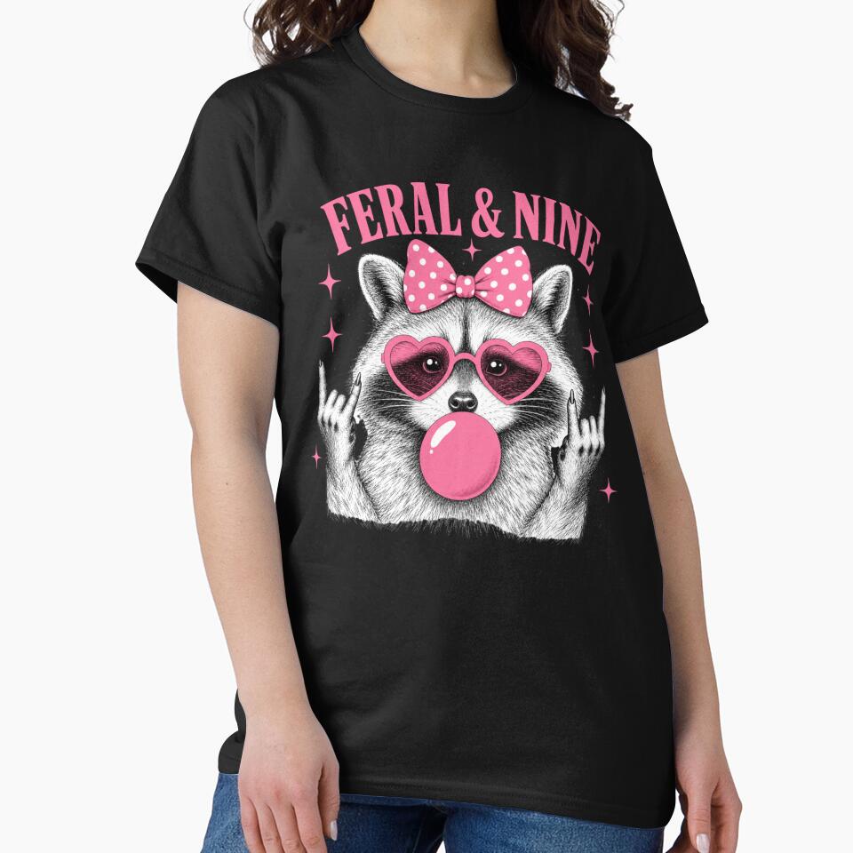 Cute Feral Raccoon Pink Bow by DeepBlue-Store