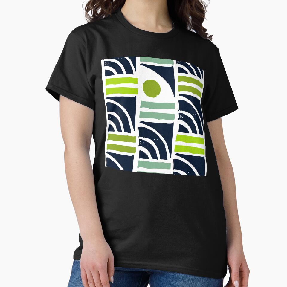 Mid-Century Modern in Mint Green Geometric Pattern by DEC02 Unisex