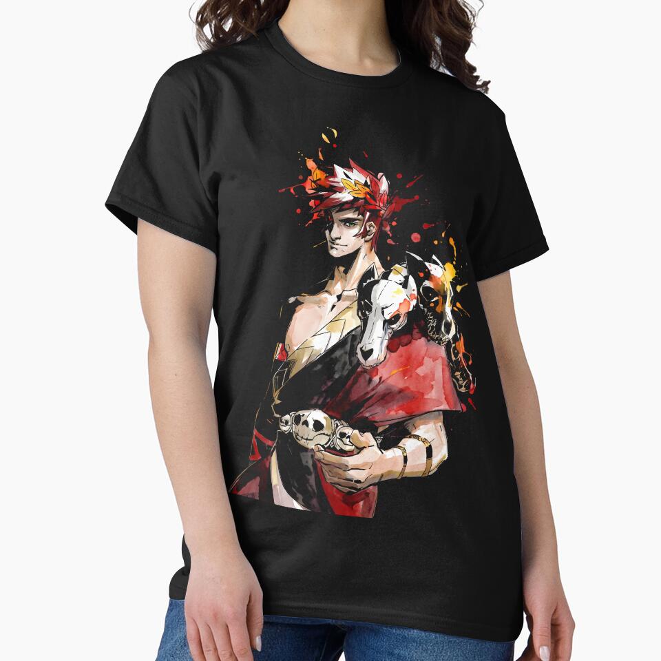 Zagreus Hades Ink Gaming Graphic Tee by Senpaiwaves