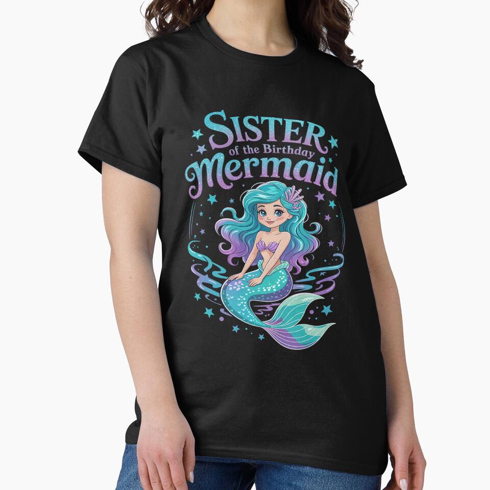 Sister Of The Birthday Mermaid Theme Party Squad Security by JessicaWalshdf