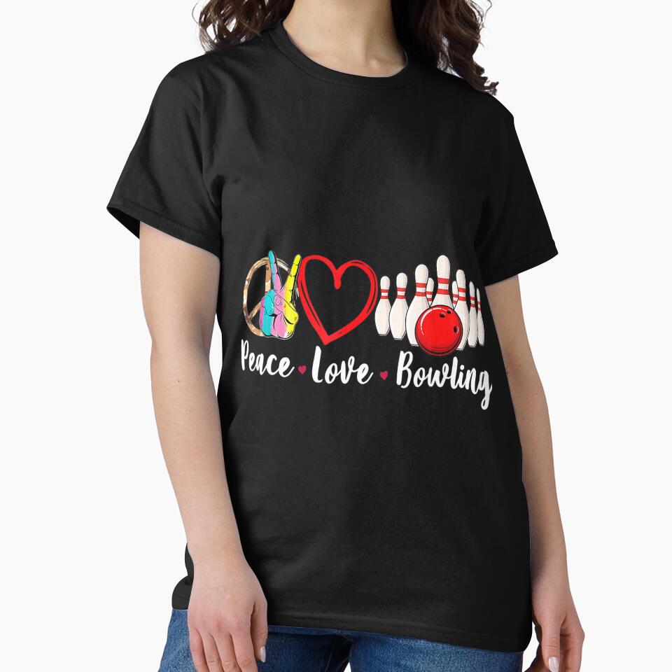 Peace Love Bowling Sublimation 	 Bowling Sport Lover by zmkxhivubd53