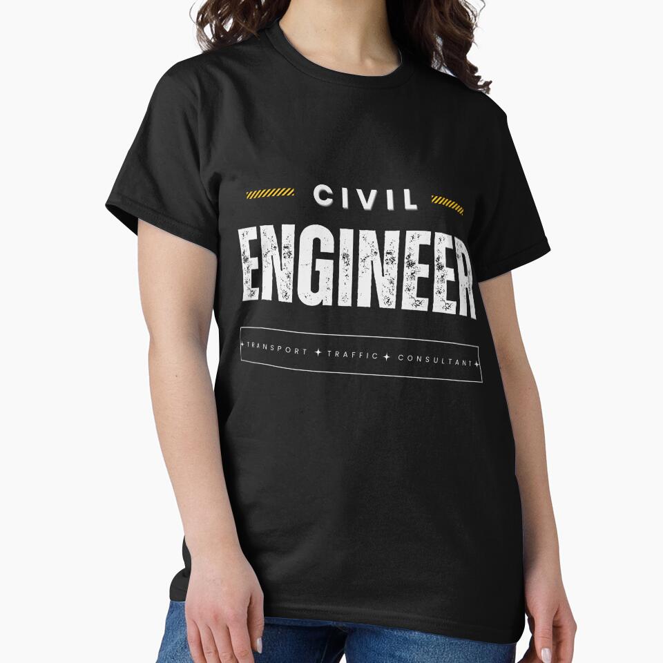 Civil Transport Engineer white on black by Danspie