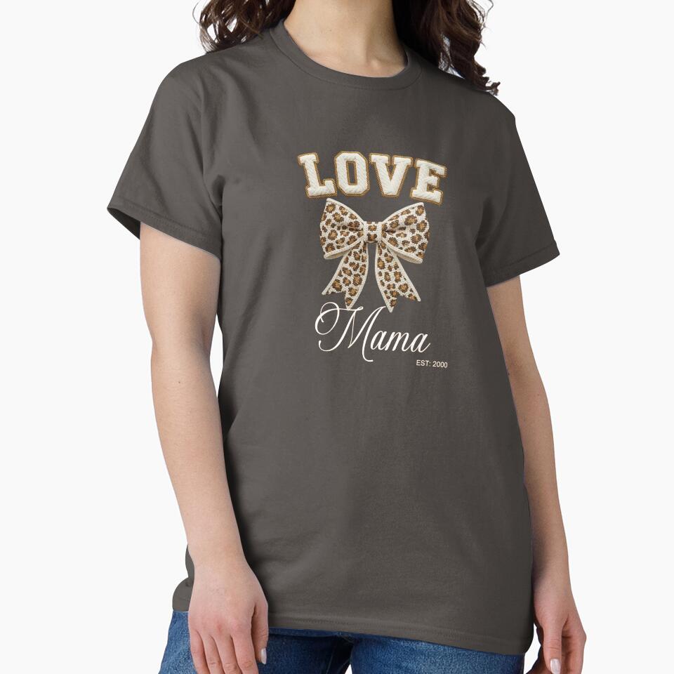 Love Mama Leopard Bow Western Mama Aesthetic Design by Raygunes