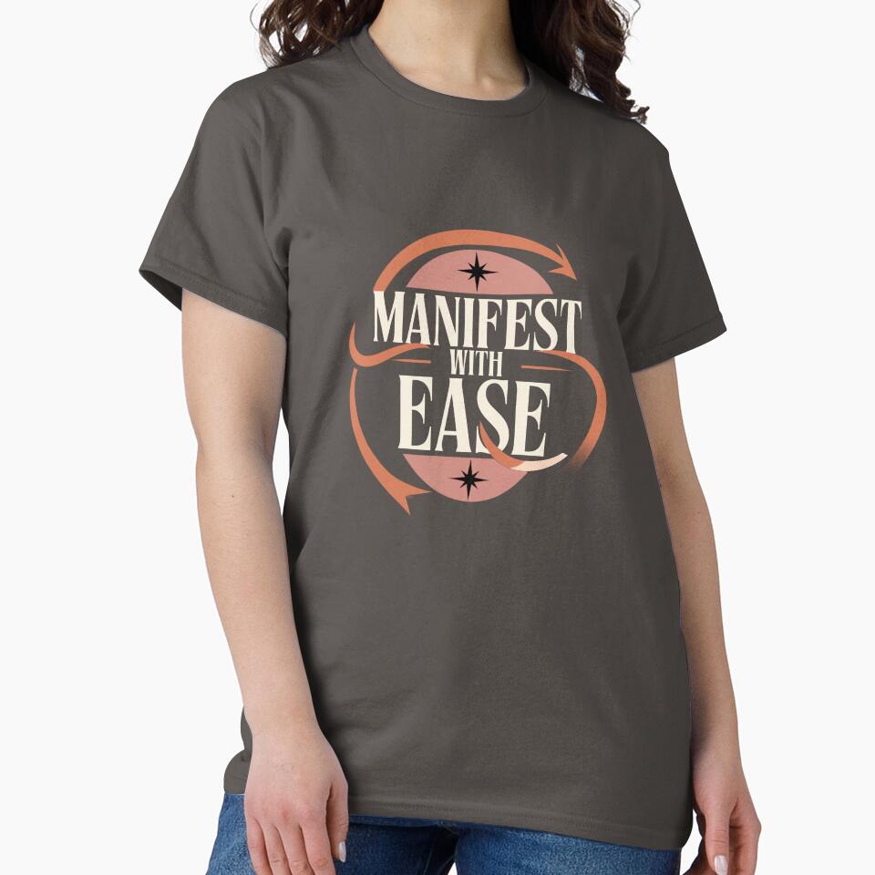 Manifest With Ease – Positive Mindset & Abundance Quote by CosmicQuietStudio
