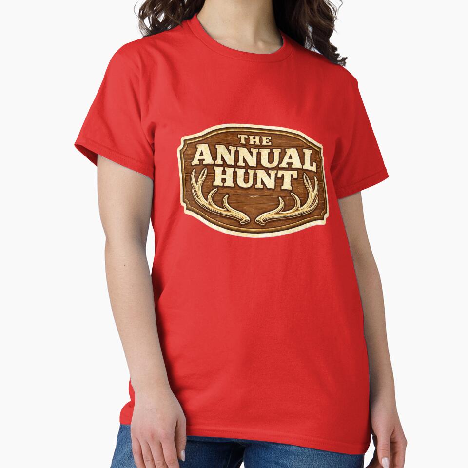 The Annual Hunt Rustic Wood Sign – Vintage Hunting Lodge Design by EastEndTownie