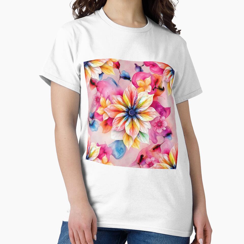Abstract Watercolor Floral Pattern for Unique Home Decor and Apparel | T-Shirts, Mugs & Stickers, Phone Cases by TheGaliyaStudio