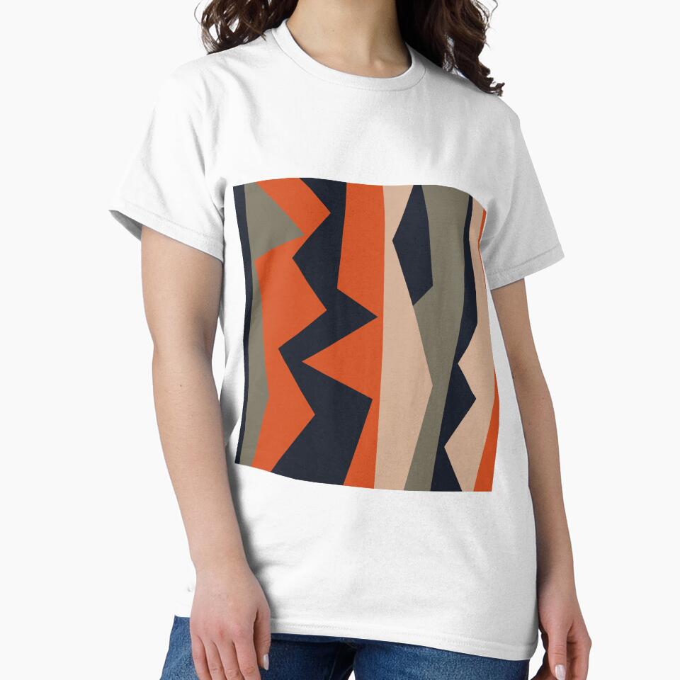 Geometric Submarine Pie in Red & Black by Rob Colvin Unisex