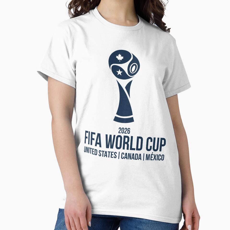 World Cup 2026 Stylized Trophy USA Canada Mexico Sticker by topprinting Unisex
