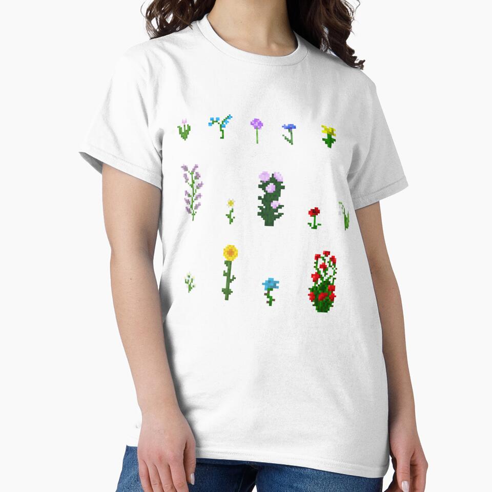 Flower Collection | Pixel Art Flowers by vitrar Unisex