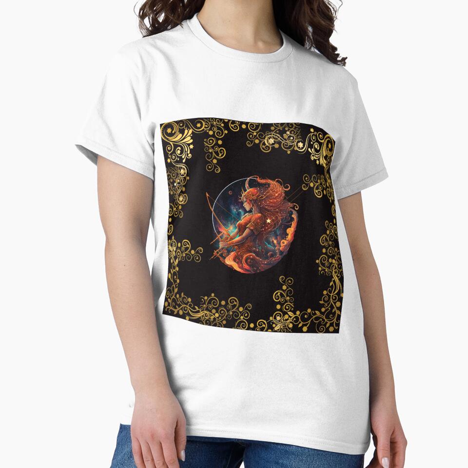 SAGITTARIUS ZODIAC SIGN ON BLACK by ORIGENcreate