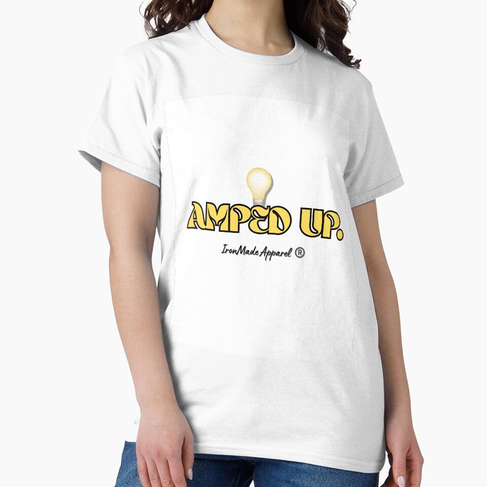 Amped Up Electrician T-Shirt – Funny Electrician Shirt for Electrical Workers, Linemen & Tradesmen Power Humor Tee by IronMade Apparel