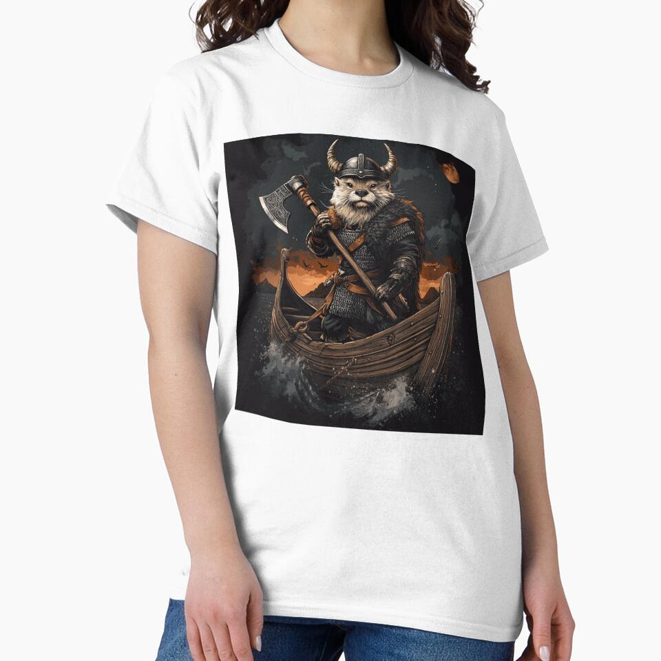 Viking Otter on Boat by NicolasGlowArt