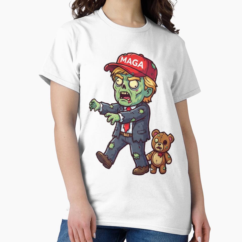 Zombie Trump & Teddy: MAGA Parody Art by KYVA Brand